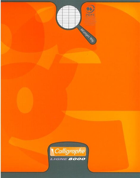 Cahier piqué teintes assorties 24x32cm 140p séyès 90g CALLIGRAPHE