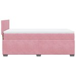 vidaXL Sommier à lattes de lit et matelas Rose 80x200 cm Velours