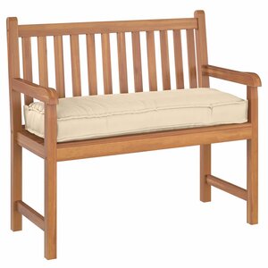 vidaXL Coussin pour banc de palette Beige 110 x 40 x 8 cm Tissu Oxford