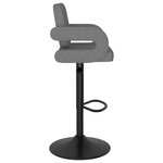 vidaXL Tabourets de bar lot de 2 gris clair tissu