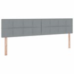 vidaXL Lit avec rangement et matelas Gris clair 200 x 200 cm