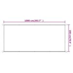 vidaXL Auvent vertical Terre cuite 180x1000 cm Tissu oxford