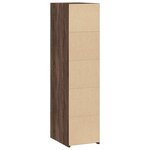 vidaXL Buffet chêne marron 30x41x124 cm bois d'ingénierie