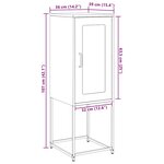 vidaXL Buffet vert olive 36x39x107 cm acier laminé à froid