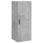 vidaXL Armoire murale gris béton 34 5x34x90 cm