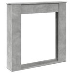 VidaXL Cadre de cheminée gris béton 100x20x100 cm bois d'ingénierie
