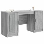 vidaXL Bureau Sonoma gris 142 5 x 50 x 75 cm Bois d'ingénierie