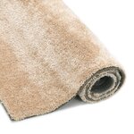 Vidaxl tapis shaggy 140 x 200 cm beige