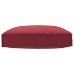 vidaXL Coussin de palette rouge vin pour siège  80x80x12 cm  en tissu Oxford.