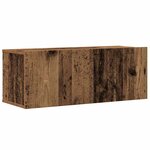 vidaXL Ensemble de meuble TV mural 6 Pièces vieux bois bois d'ingénierie