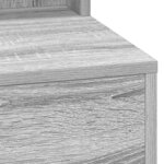 vidaXL Coiffeuse Sonoma gris 100 x 41 x 135 cm Bois d'ingénierie
