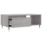 vidaXL Table basse Sonoma gris 90x50x36 5 cm Bois d'ingénierie