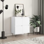 vidaXL Buffet Blanc 60x35x70 cm Bois d'ingénierie