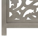 vidaXL Cloison de séparation 3 panneaux Gris 120x165 cm Bois manguier