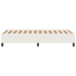 vidaXL Cadre de lit Crème 90x200 cm Tissu Côtelé