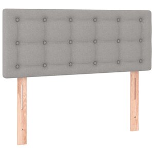 vidaXL Tête de lit Gris clair 90x5x78/88 cm Tissu