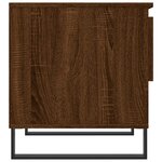 vidaXL Table basse chêne marron 50x46x50 cm bois d'ingénierie