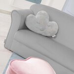 Roba canapé avec accoudoirs pour enfants gris argenté