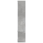 vidaXL Étagère murale gris béton 96x12x64 cm bois d'ingénierie