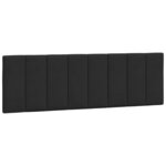 vidaXL Cadre de lit avec tête de lit Noir 160x200 cm Velours