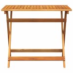 vidaXL Table de Jardin Marron 90 x 55 x 75 cm Bois d'Acacia Massif