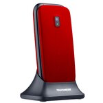 Téléphone portable senior telefunken s440 à clapet rouge grosses touches
