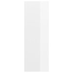 vidaXL Meuble TV mural Blanc brillant 37x37x107 cm Bois d’ingénierie