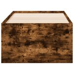 vidaXL Lit de jour et tiroirs chêne fumé 75x190 cm bois d'ingénierie