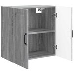 vidaXL Armoire Murale Sonoma gris 59 x 31 x 60 cm Bois d'ingénierie