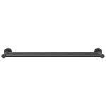 vidaXL Porte-serviettes Noir 61 x 14.5 x 5 cm Acier inoxydable