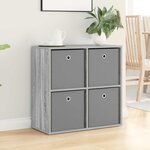 vidaXL Buffet avec tiroir Gris Sonoma 68 5 x 32 x 67 cm
