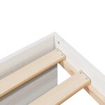 vidaXL Lit de jour avec matelas blanc 100x200 cm bois de pin massif