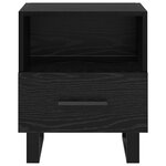 vidaXL Cabinet de chevet 2 Pièces Chêne noir 40 x 35 x 47 5 cm