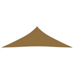 vidaXL Voile d'ombrage 160 g/m² Taupe 4x4x5 8 m PEHD