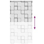 vidaXL Store enrouleur de douche avec cassette largeur du tissu 136 cm