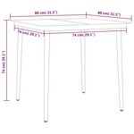 vidaXL Ensemble à manger de jardin 3 Pièces Anthracite