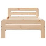 vidaXL Cadre de lit sans matelas 75x190 cm bois de pin massif