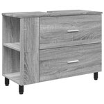 vidaXL Unité de vanité de salle de bain Sonoma gris 80 x 35 x 60 cm