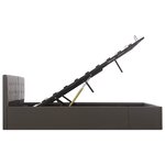 vidaXL Cadre de lit avec rangement hydraulique Similicuir 180x200 cm