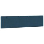 vidaXL Coussin de tête de lit Hanko bleu 200 cm velours