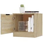vidaXL Tables de chevet 2 Pièces Chêne sonoma 40x39x40 cm