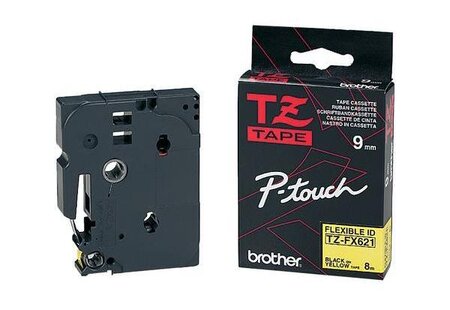 TZe-Tape TZe-S211 ruban extra solide, Noir/Blanc BROTHER