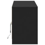 vidaXL Meuble TV avec LED noir 139 5x34x50 cm bois d'ingénierie