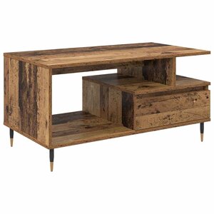 vidaXL Table basse Bois ancien 90 x 49 x 45 cm Bois d'ingénierie