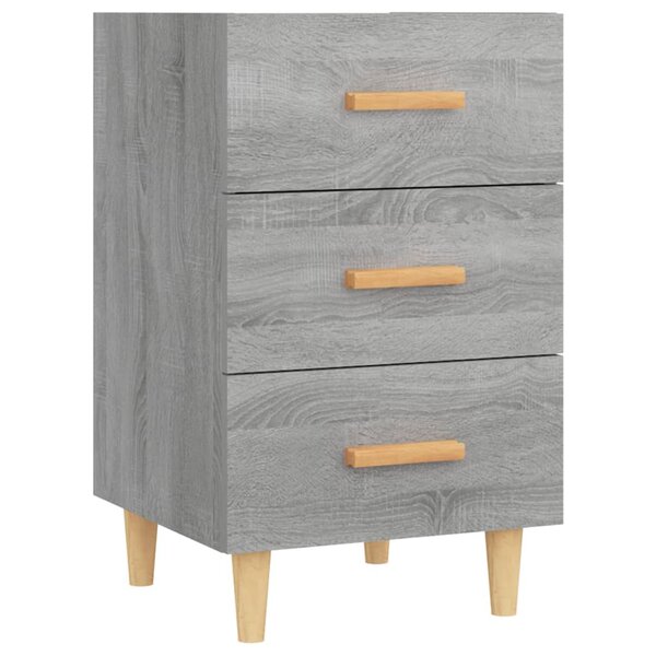 vidaXL Table de chevet sonoma gris 40x40x66 cm bois d'ingénierie