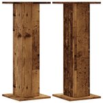 vidaXL Supports pour plantes 2 Pièces vieux bois bois d'ingénierie