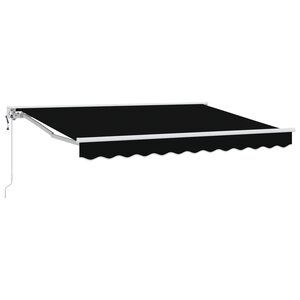 vidaXL Auvent rétractable électrique Noir 3 x 2 5 m