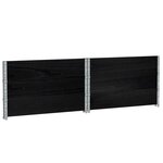 vidaXL Jardinière noir 100x100 cm bois massif de pin
