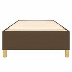 vidaXL Cadre de lit Marron foncé 80x200 cm Tissu