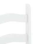 vidaXL Ensemble à manger Panama 5 Pièces blanc bois de pin massif